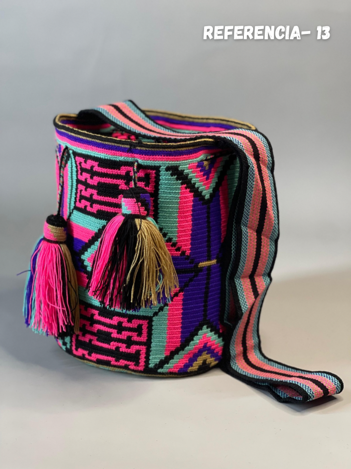 Mochila GRANDE Amatista Wayuu PREMIUM 💜⭐️(33x28)