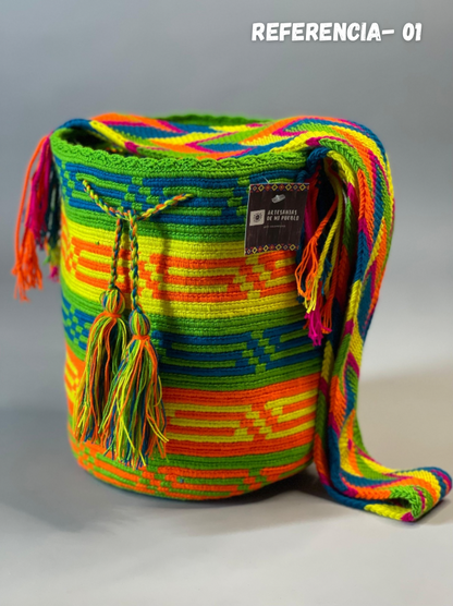 Mochila GRANDE Fiesta Tropical🌴 (33x28)