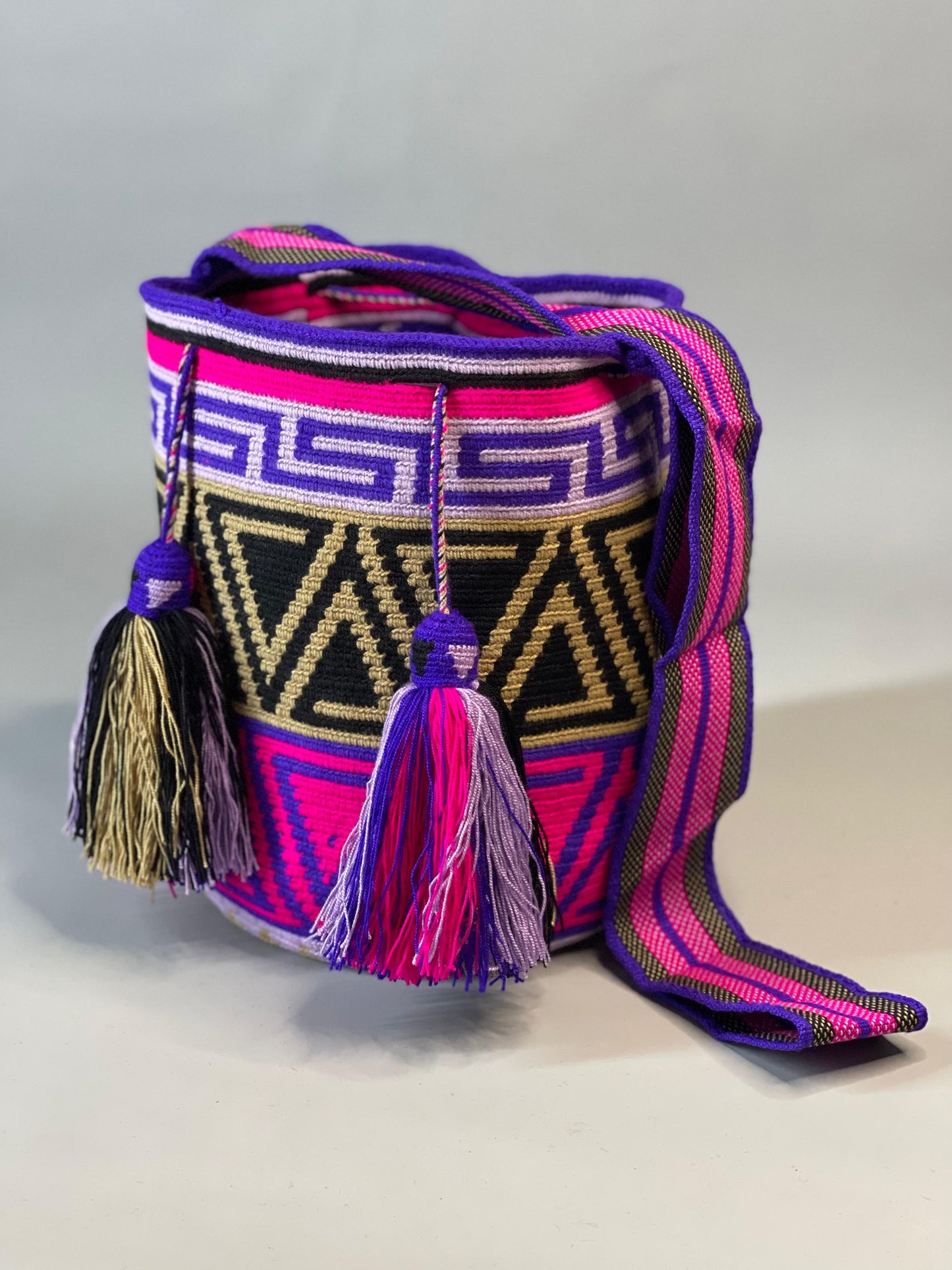 Mochila GRANDE Amatista Wayuu PREMIUM 💜⭐️(33x28)