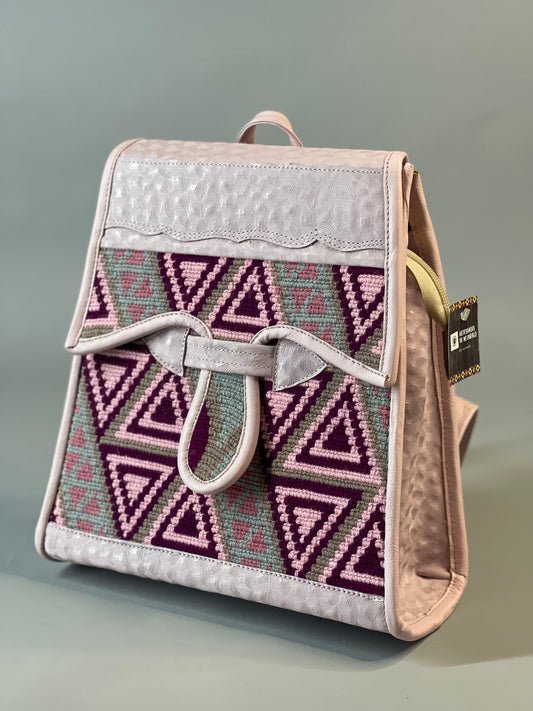 Morral Wayuu Rosa de Ocaso🌸🥹