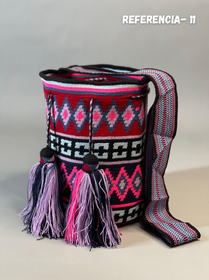 Mochila GRANDE Amatista Wayuu PREMIUM 💜⭐️(33x28)