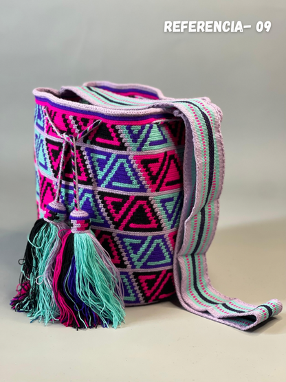 Mochila GRANDE Amatista Wayuu PREMIUM 💜⭐️(33x28)