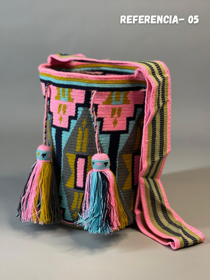 Mochila GRANDE Encanto Wayuu PREMIUM 🤩💐(33x28)