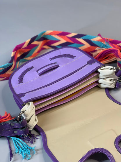 Carriel Wayuu Morado