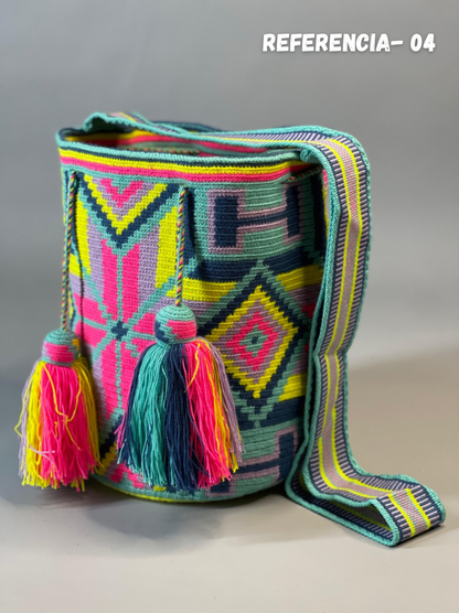 Mochila GRANDE Encanto Wayuu PREMIUM 🤩💐(33x28)