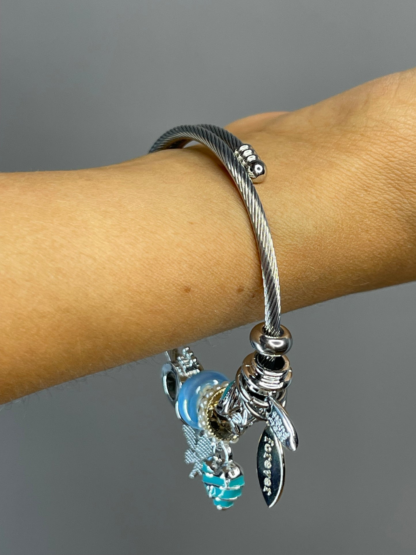 Pulsera De Lujo Mariposa Azul