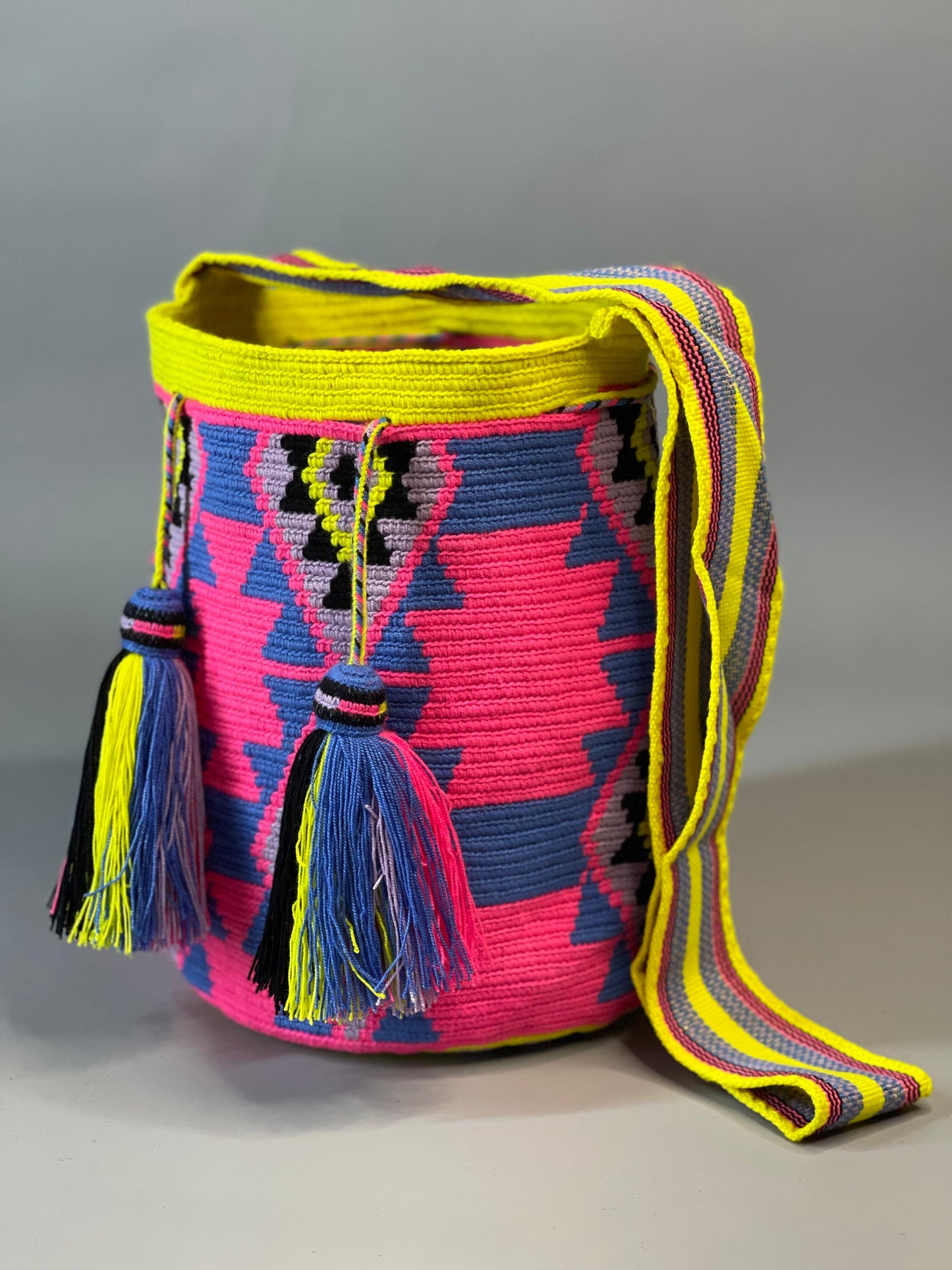 Mochila GRANDE Amatista Wayuu PREMIUM 💜⭐️(33x28)