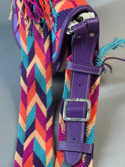 Carriel Wayuu Morado