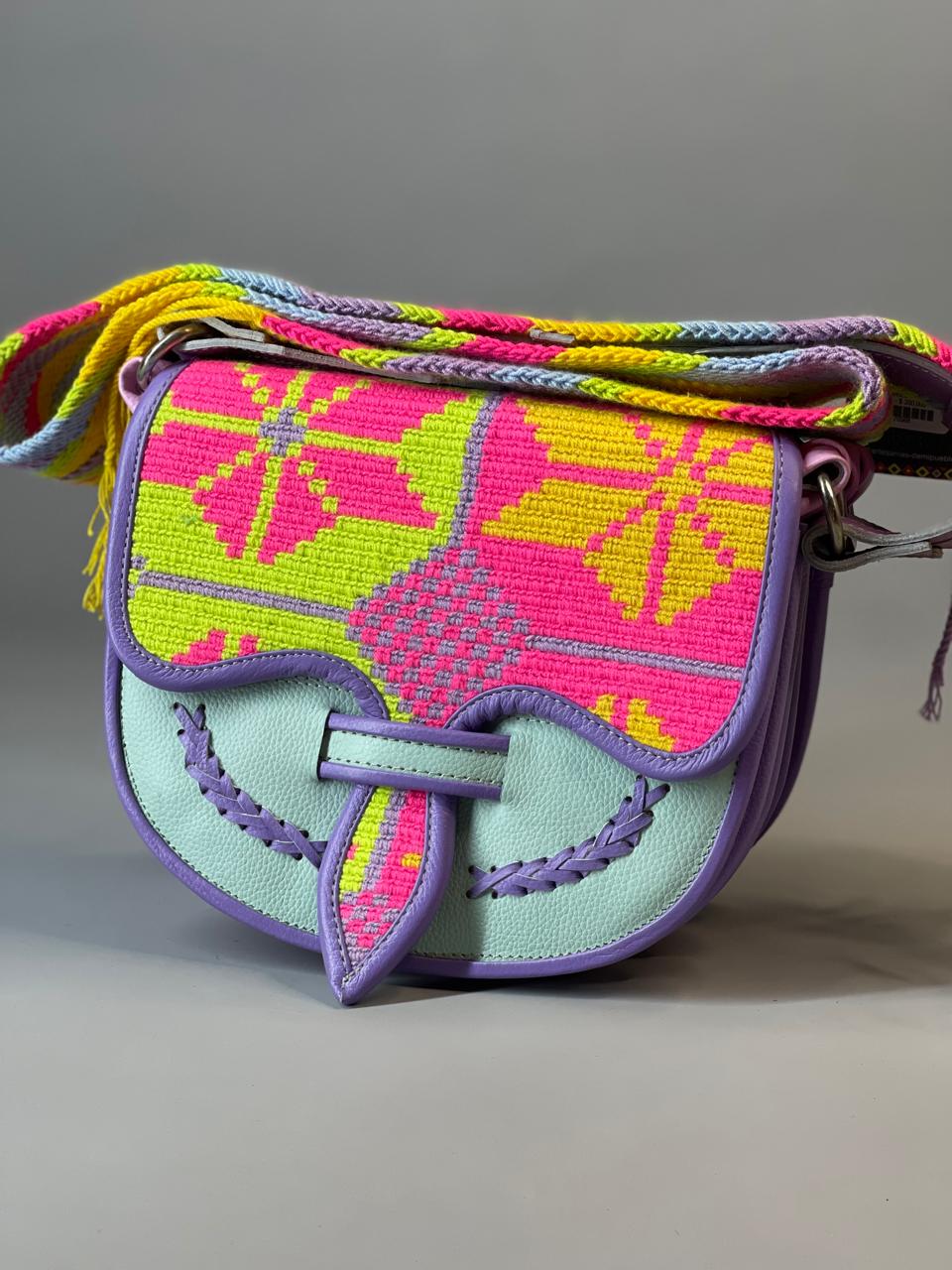 Carriel Wayuu Jardin de Pastel