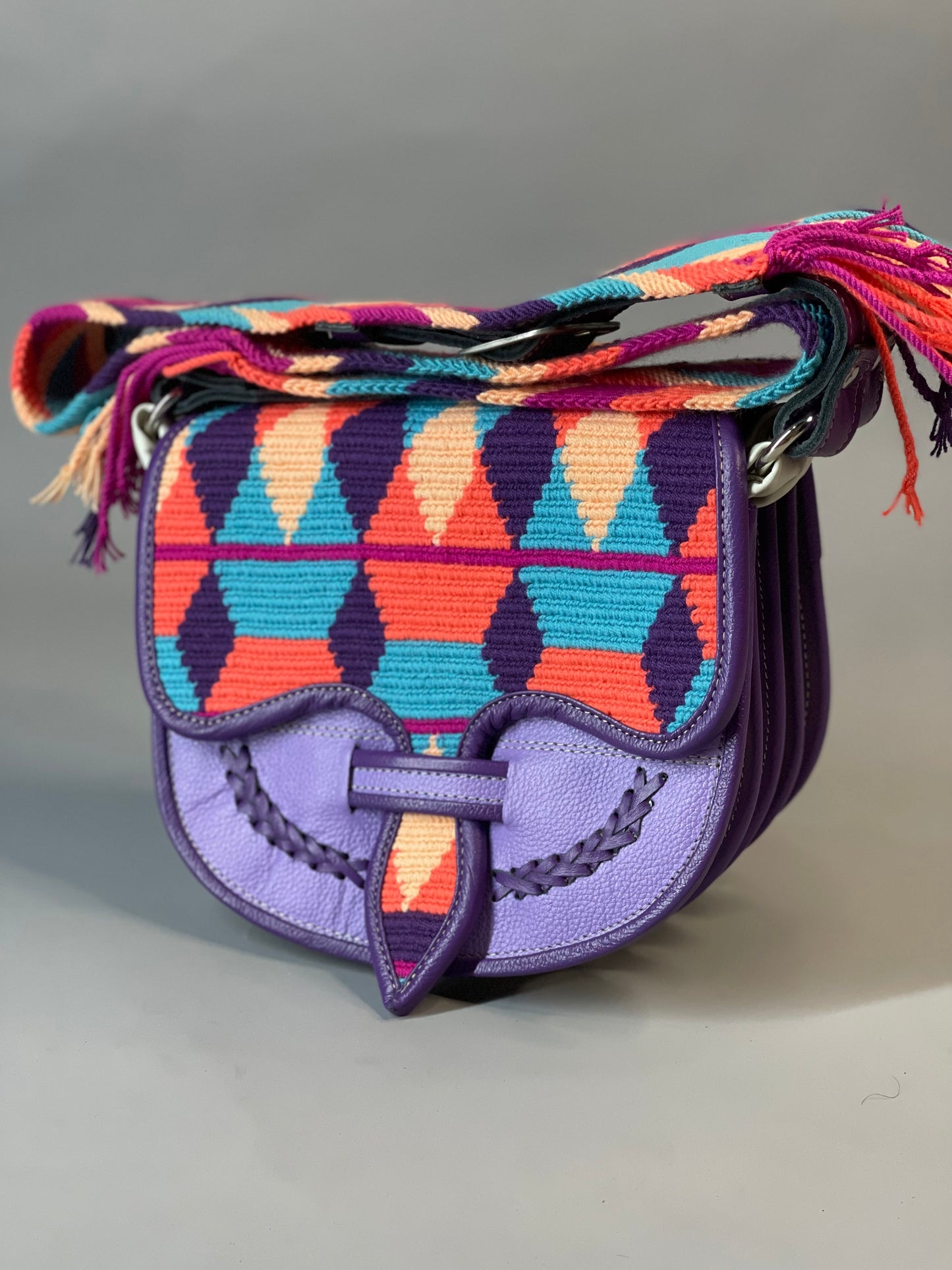 Carriel Wayuu Morado