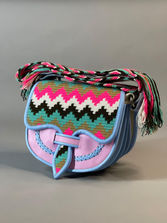 Carriel Wayuu Marea Rosada– Nueva Colección 🌸