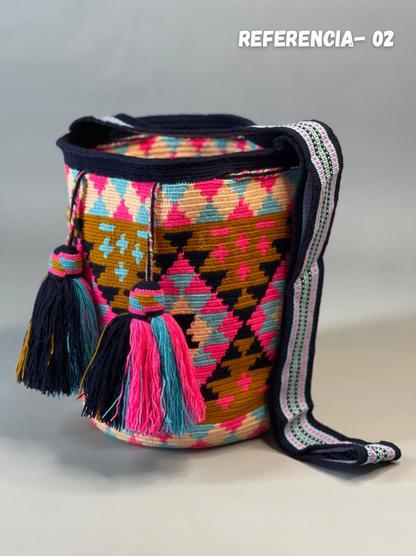 Mochila GRANDE Amatista Wayuu PREMIUM 💜⭐️(33x28)