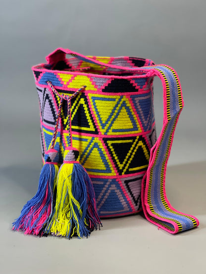 Mochila GRANDE Amatista Wayuu PREMIUM 💜⭐️(33x28)