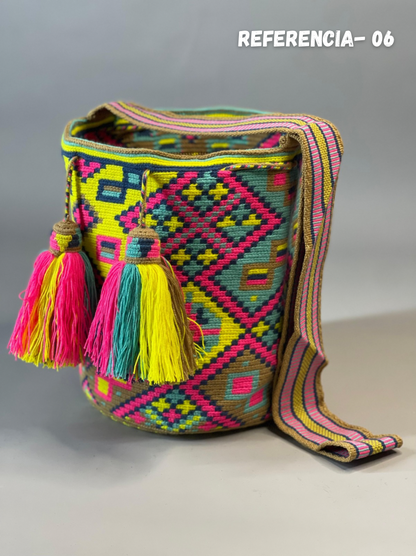 Mochila GRANDE Encanto Wayuu PREMIUM 🤩💐(33x28)