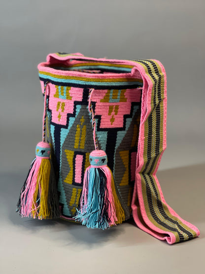 Mochila GRANDE Encanto Wayuu PREMIUM 🤩💐(33x28)