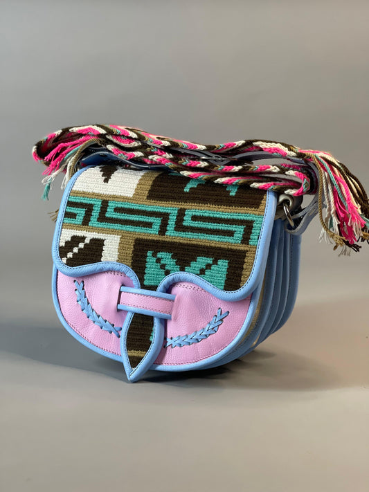 Carriel Wayuu Laberinto Rosa– Nueva Colección 🌟