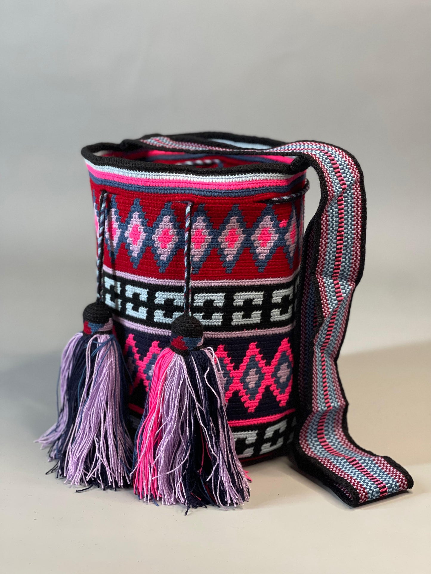 Mochila GRANDE Amatista Wayuu PREMIUM 💜⭐️(33x28)