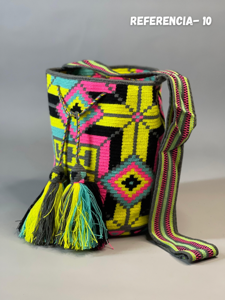 Mochila GRANDE Amatista Wayuu PREMIUM 💜⭐️(33x28)