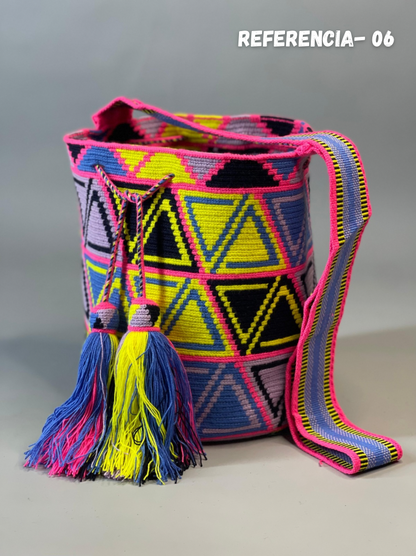 Mochila GRANDE Amatista Wayuu PREMIUM 💜⭐️(33x28)