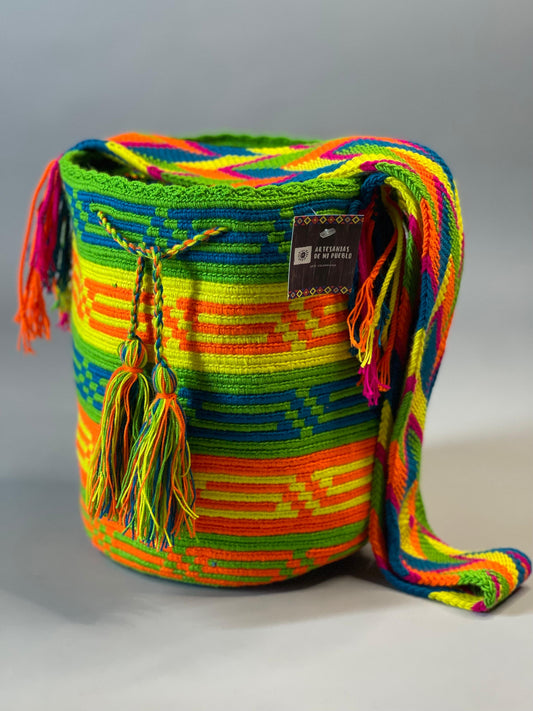 Mochila GRANDE Fiesta Tropical🌴 (33x28)