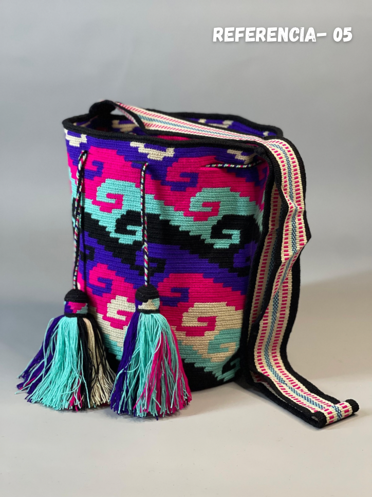 Mochila GRANDE Amatista Wayuu PREMIUM 💜⭐️(33x28)