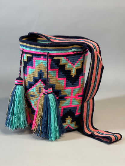 Mochila GRANDE Amatista Wayuu PREMIUM 💜⭐️(33x28)